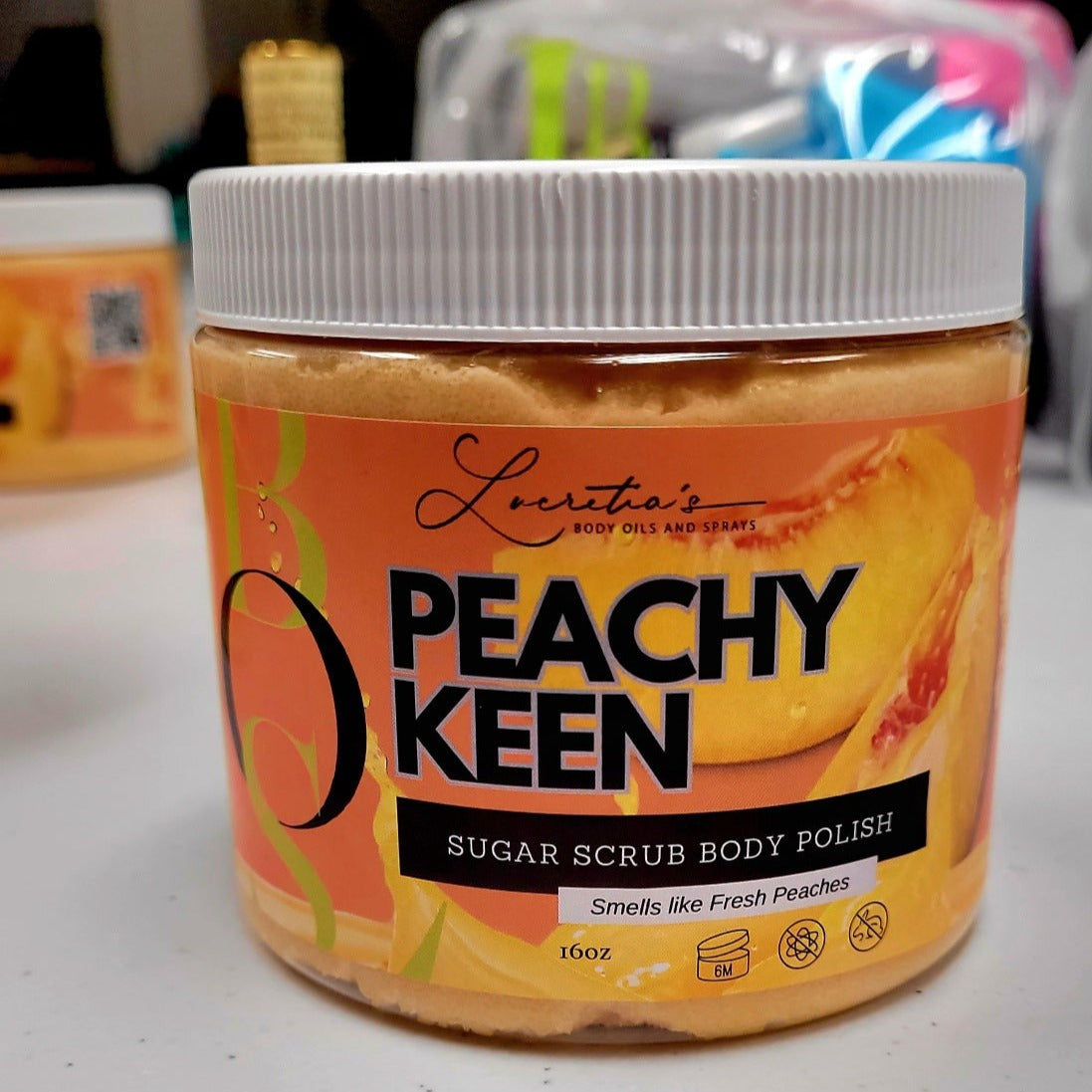 PEACHY KEEN WHIPPED AND CREAMY SUGAR SCRUB