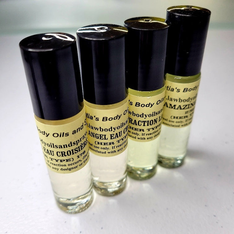 1 oz. (Roll-On) Women's Body Oil (L-Z) - Afrocentric Network
